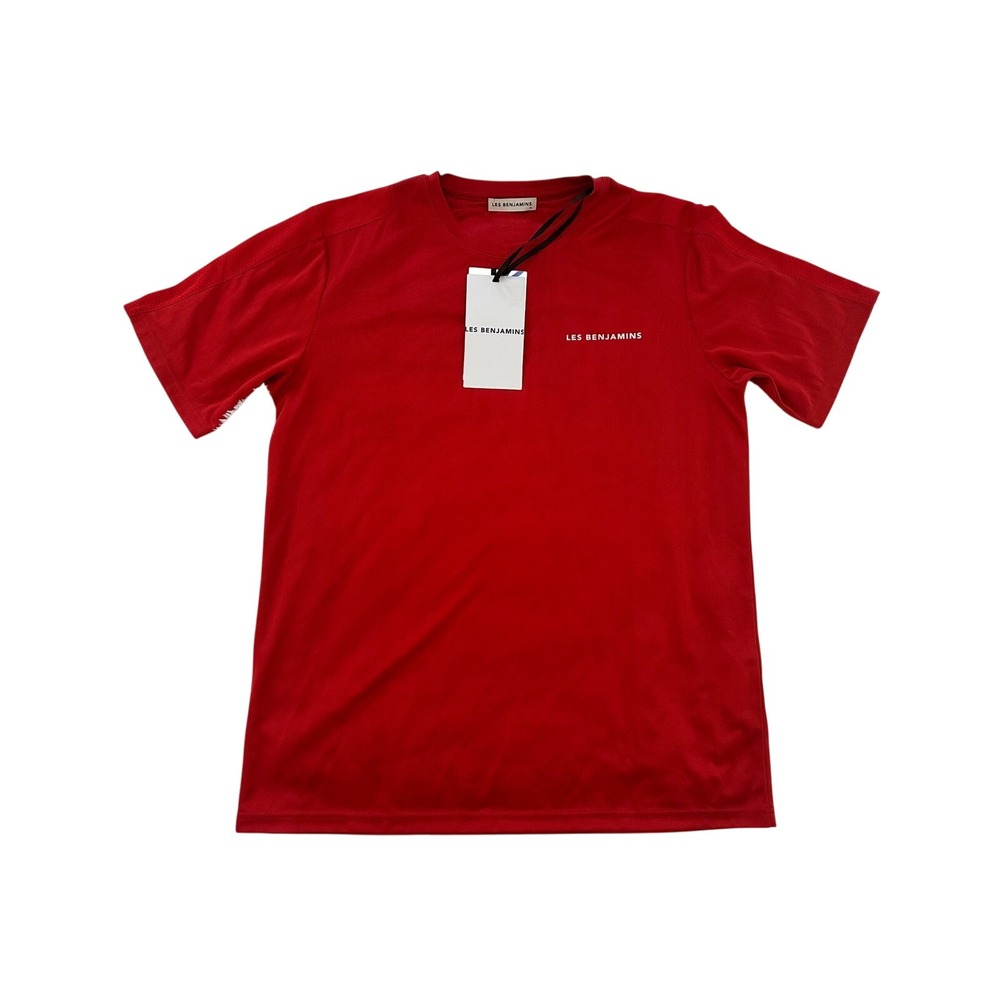 LES BENJAMINS‎ Red Short Sleeve Tee 926 T-Shirt Men's Top size Medium